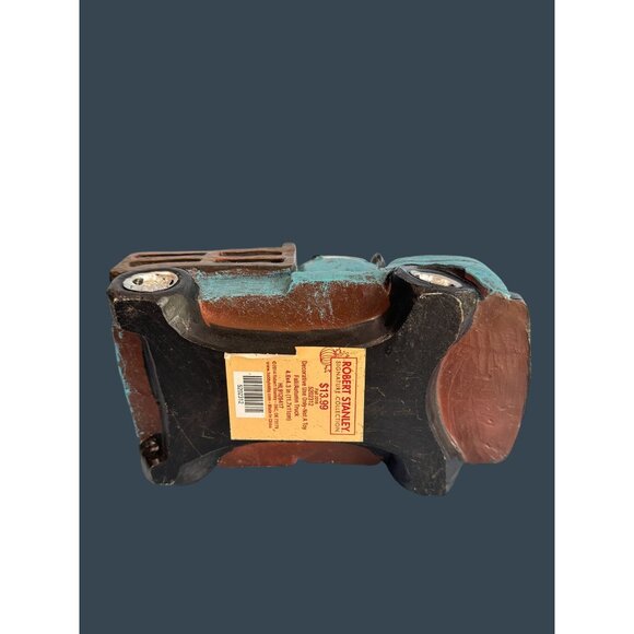 Robert Stanley 2014 Blue Truck Figurine With Apples & Flowers 7.5" Long  4" Tall - Picture 3 of 8